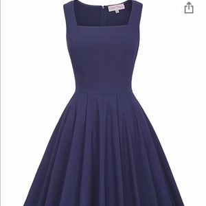 1950s style Vintage Cocktail Dress Fit and Flare